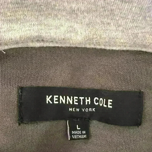 Kenneth Cole Zip Front Sweatshirt. Size L - Picture 11 of 13